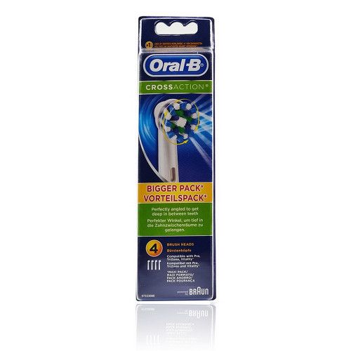 ORAL -B CROSS ACTION electric brush heads (4pcs)