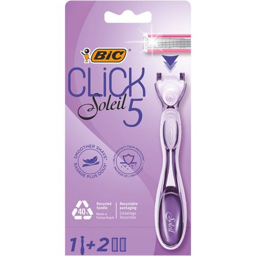 BIC Soleil Click 5 (shaver + 2 cassettes) FIVE BLades