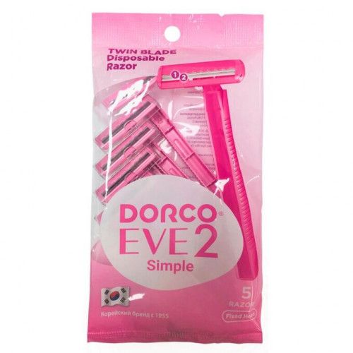 Dorco EVE2 Simple (TD-708PK-5P) Disposable Machines (5pcs)