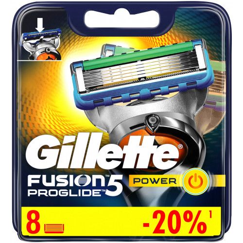 Gillette FUSION Power ProGlide (8pcs) RusPack orig