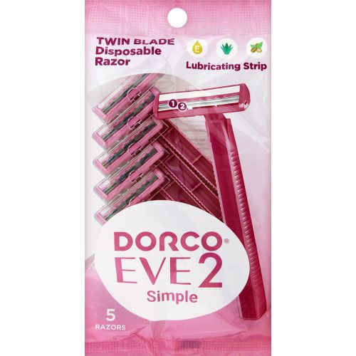 Dorco EVE2 Simple (Lubricating Strip) (TG-708PK-5P) (5pcs) disposable looms