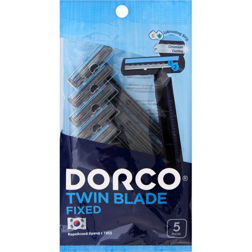 Dorco Fixed (Lubricating Strip) Disposable Machines (TG708NV-5P) (5pcs)