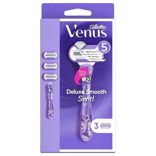 Gillette women's VENUS Swirl FlexBall machine (machine + 3 cassettes)